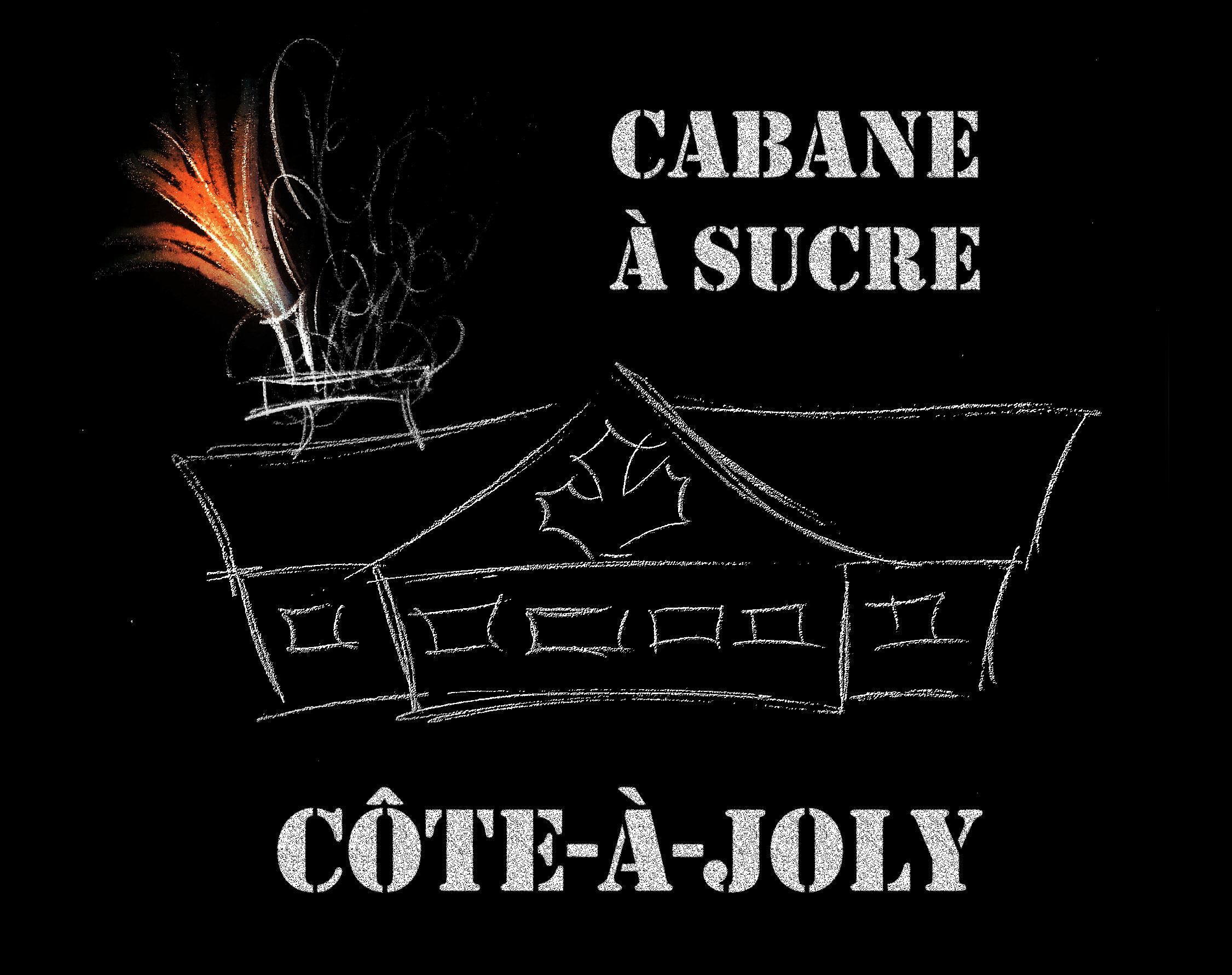 Dessin à la craie de la Cabane à sucre Côte-à-Joly