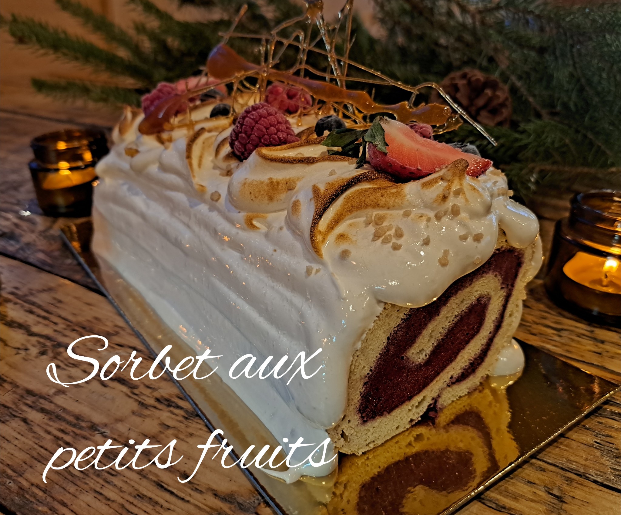 Bûche Sorbet aux petits fruits